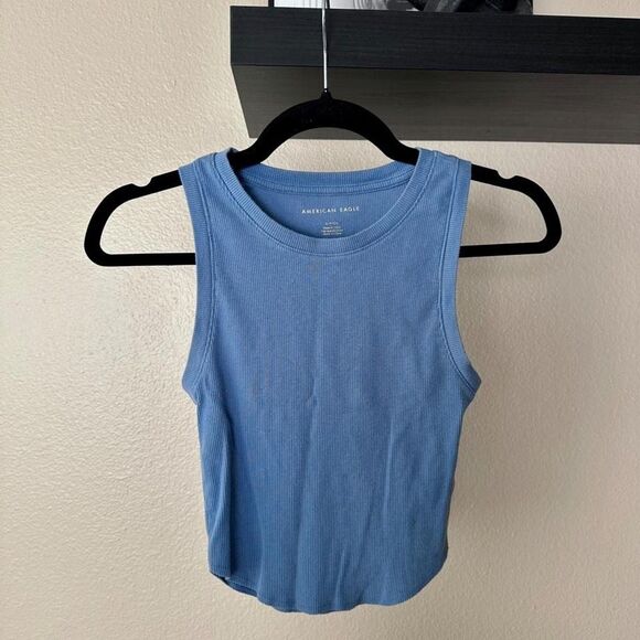 American Eagle Outfitters Tops - American-eagle Women's Blue Vest